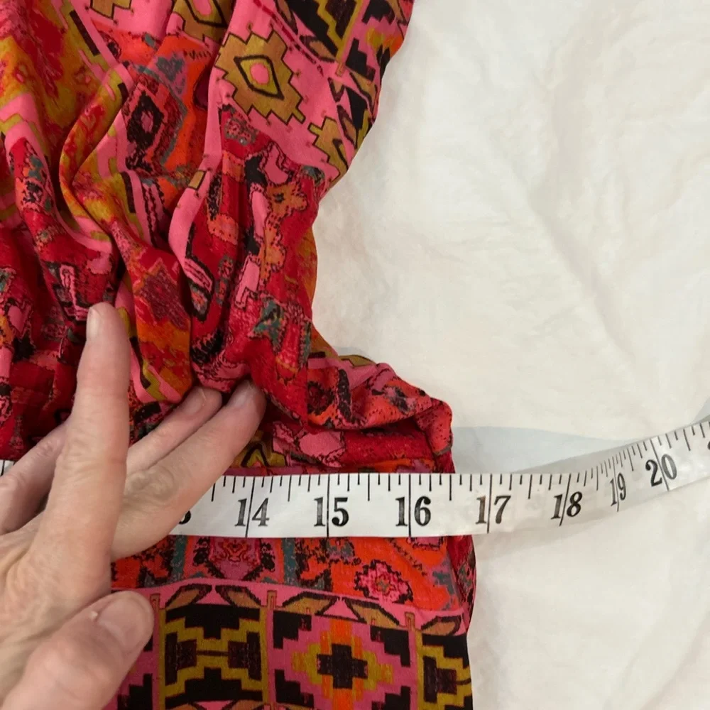 NWT FREE PEOPLE‎ Blakely Maxi Dress Red Motif M